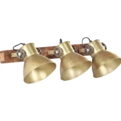 vidaXL Lámpara de pared industrial latón 65x25 cm E27 Lat&oacute;n