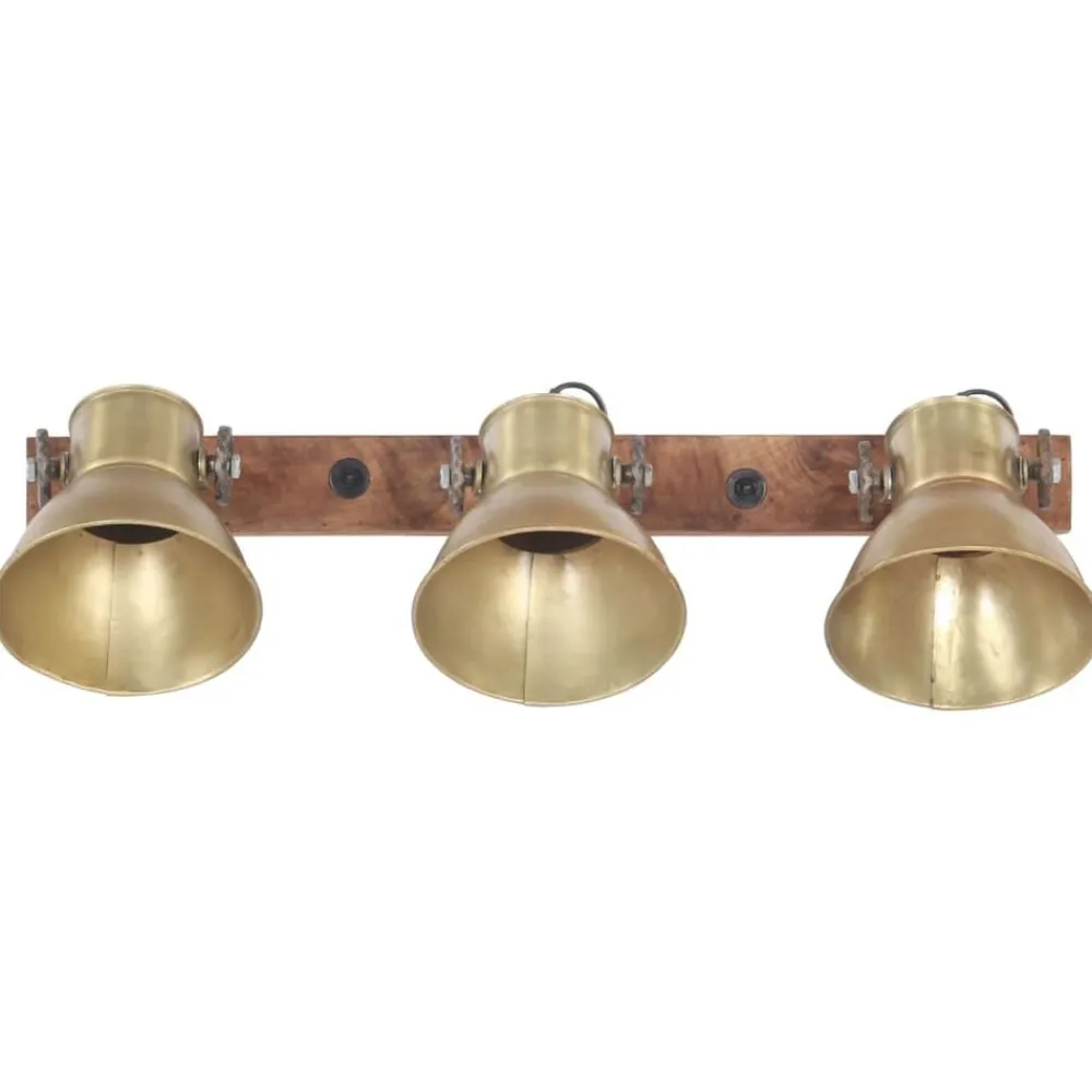 vidaXL Lámpara de pared industrial latón 65x25 cm E27 Latón