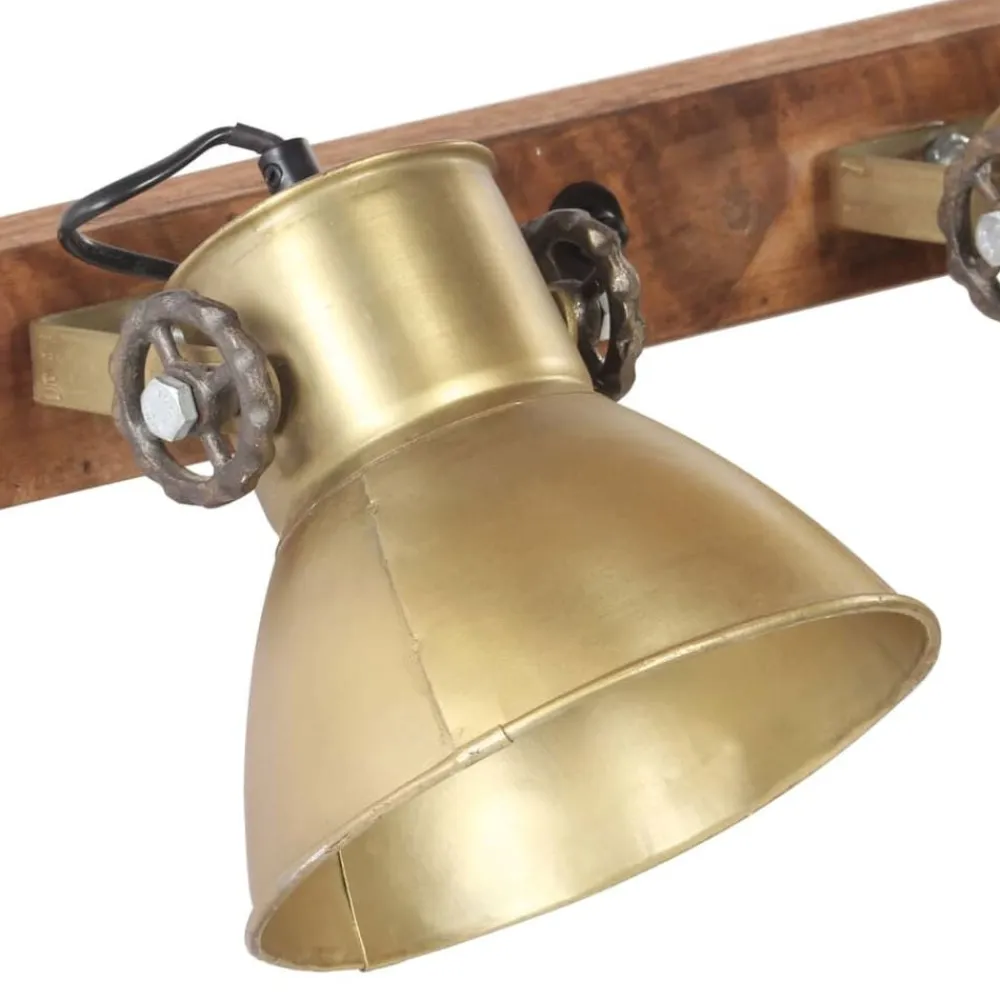 vidaXL Lámpara de pared industrial latón 65x25 cm E27 Latón