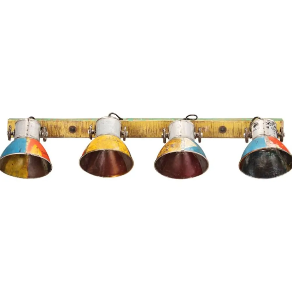 vidaXL Lámpara de pared industrial E27 90x25 cm Multicolor Clearance