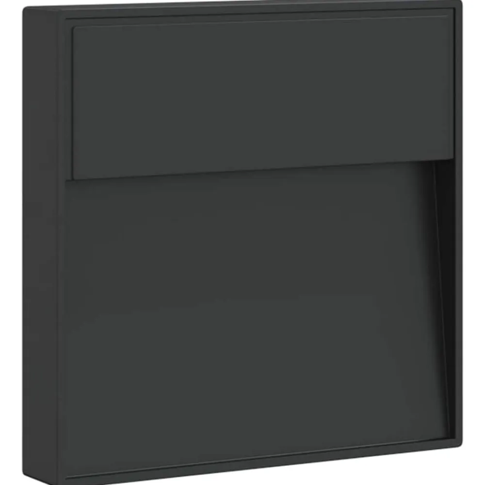 vidaXL Lámpara de pared LED de exterior aluminio fundido negro Best