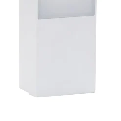 vidaXL Lámpara de pared LED de exterior aluminio fundido Blanco Hot