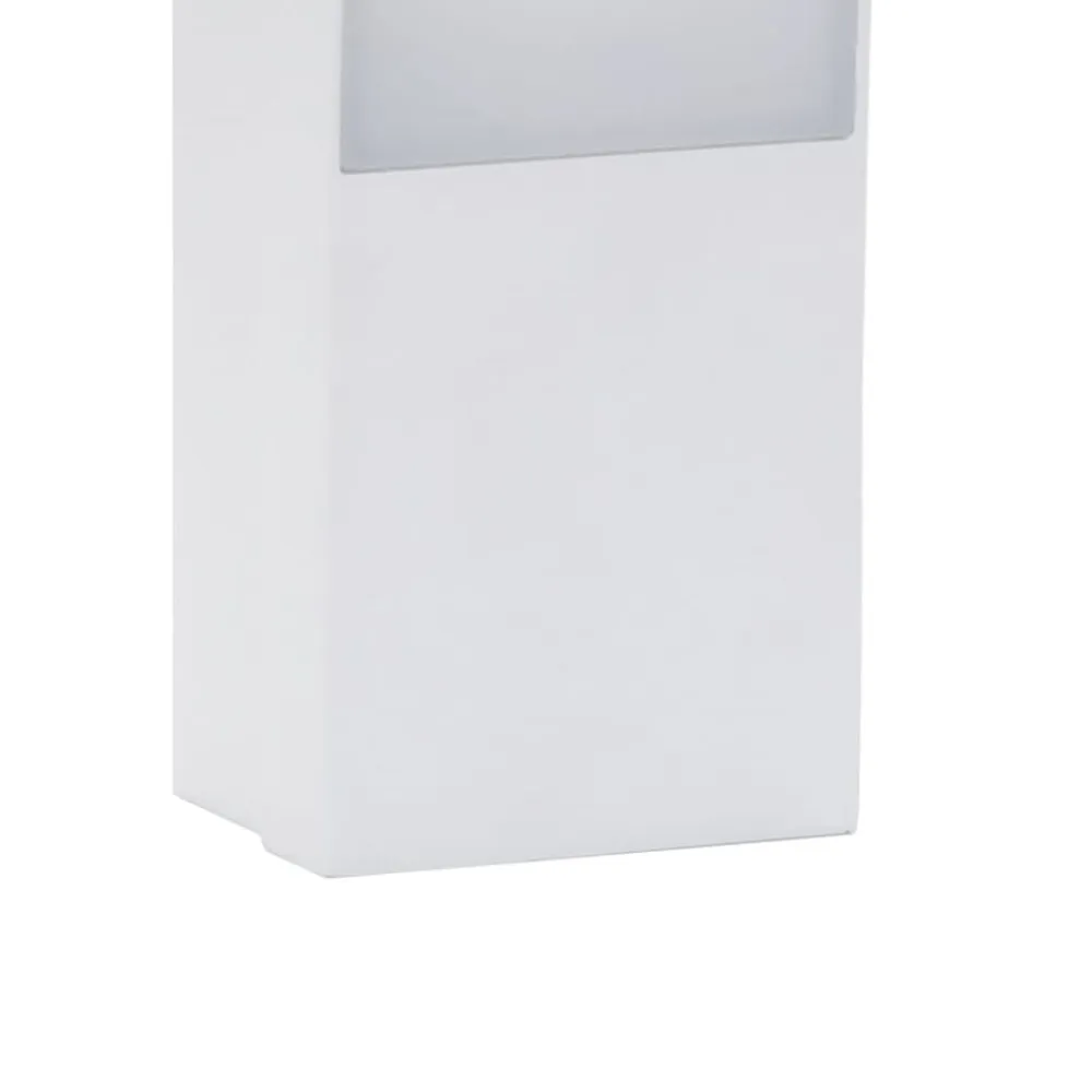 vidaXL Lámpara de pared LED de exterior aluminio fundido Blanco Hot