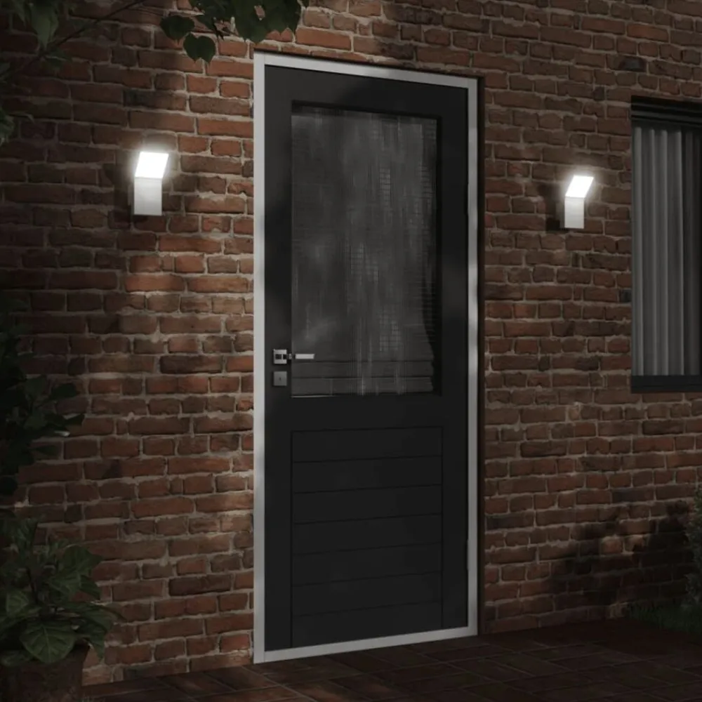 vidaXL Iluminación-Lámpara de pared LED de exterior aluminio fundido