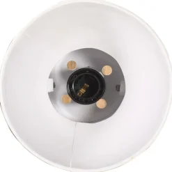 vidaXL Lámpara de pared redonda estilo industrial blanca E27 Blanco