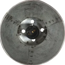 vidaXL Lámpara de pared redonda estilo industrial plateada E27 Plateado Clearance