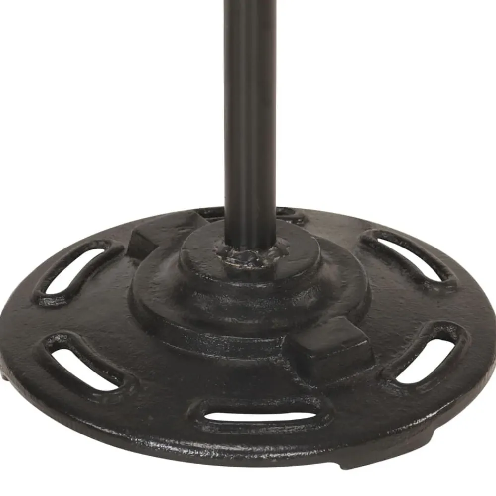vidaXL Iluminación-Lámpara de pie 2 pantallas plateada hierro fundido E27
