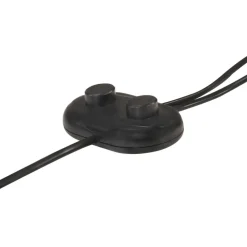vidaXL Iluminación-Lámpara de pie 2 pantallas plateada hierro fundido E27