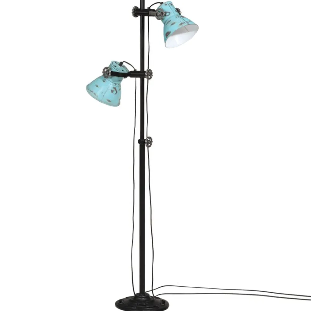 vidaXL Iluminación-Lámpara de pie desgastado 25 W E27 25x25x90/140 cm