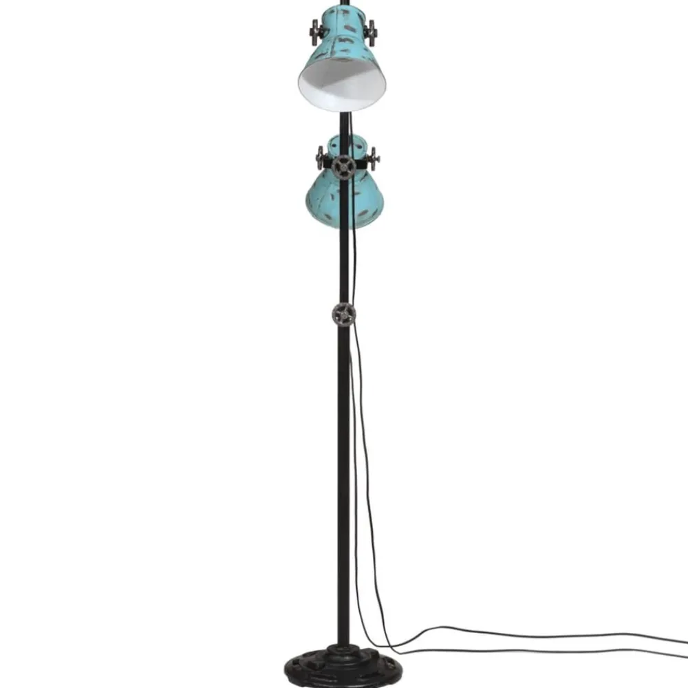 vidaXL Iluminación-Lámpara de pie desgastado 25 W E27 25x25x90/140 cm