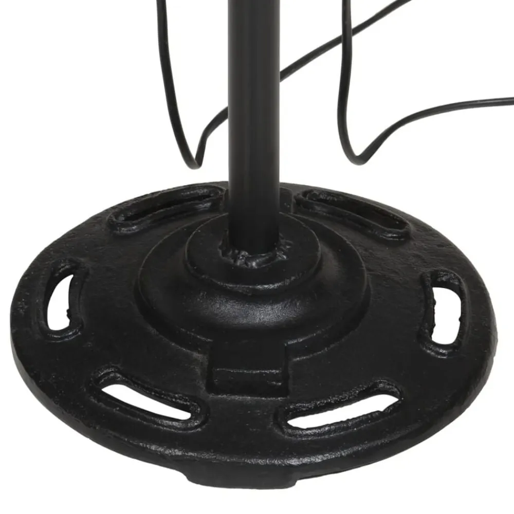vidaXL Iluminación-Lámpara de pie desgastado 25 W E27 25x25x90/140 cm