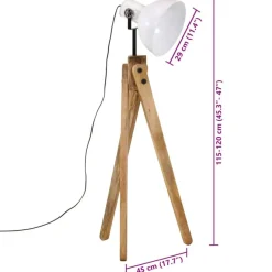 vidaXL Iluminación-Lámpara de pie 25 W E27 45x45x120 cm
