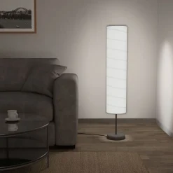 vidaXL Iluminación-Lámpara de pie con soporte blanco E27 121 cm