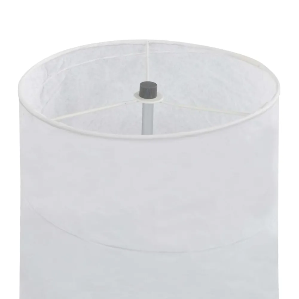 vidaXL Iluminación-Lámpara de pie con soporte blanco E27 121 cm