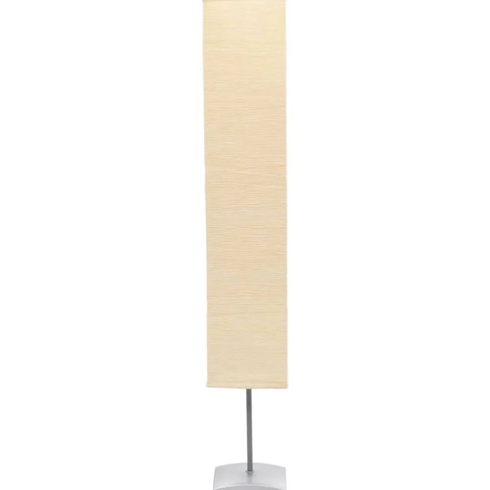 vidaXL Iluminación-Lámpara de pie con soporte de acero 135 cm beige
