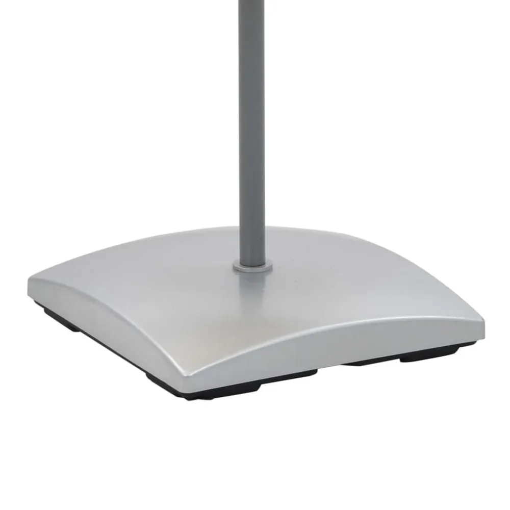 vidaXL Iluminación-Lámpara de pie con soporte de acero 135 cm beige