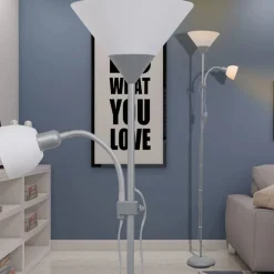 vidaXL Iluminación-Lámpara de pie