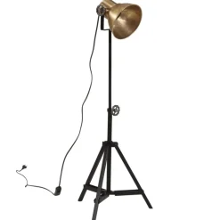 vidaXL Iluminación-Lámpara de pie latón vintage 25 W E27 35x35x65/95 cm