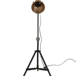 vidaXL Iluminación-Lámpara de pie latón vintage 25 W E27 35x35x65/95 cm