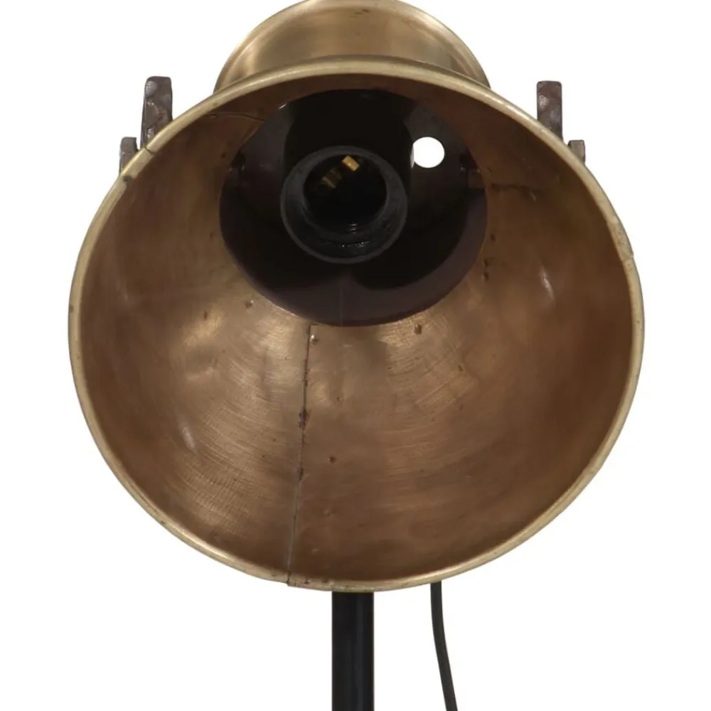 vidaXL Iluminación-Lámpara de pie latón vintage 25 W E27 35x35x65/95 cm