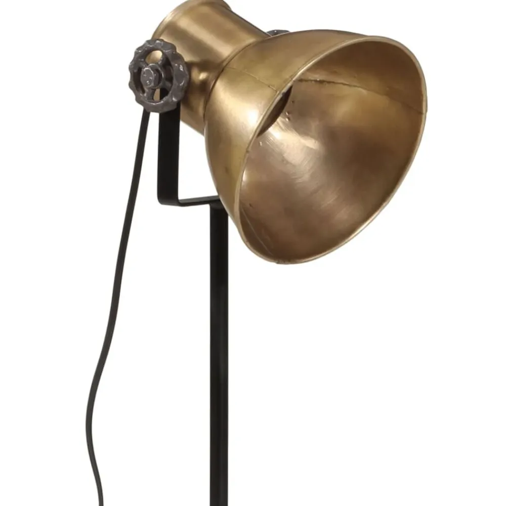 vidaXL Iluminación-Lámpara de pie latón vintage 25 W E27 35x35x65/95 cm
