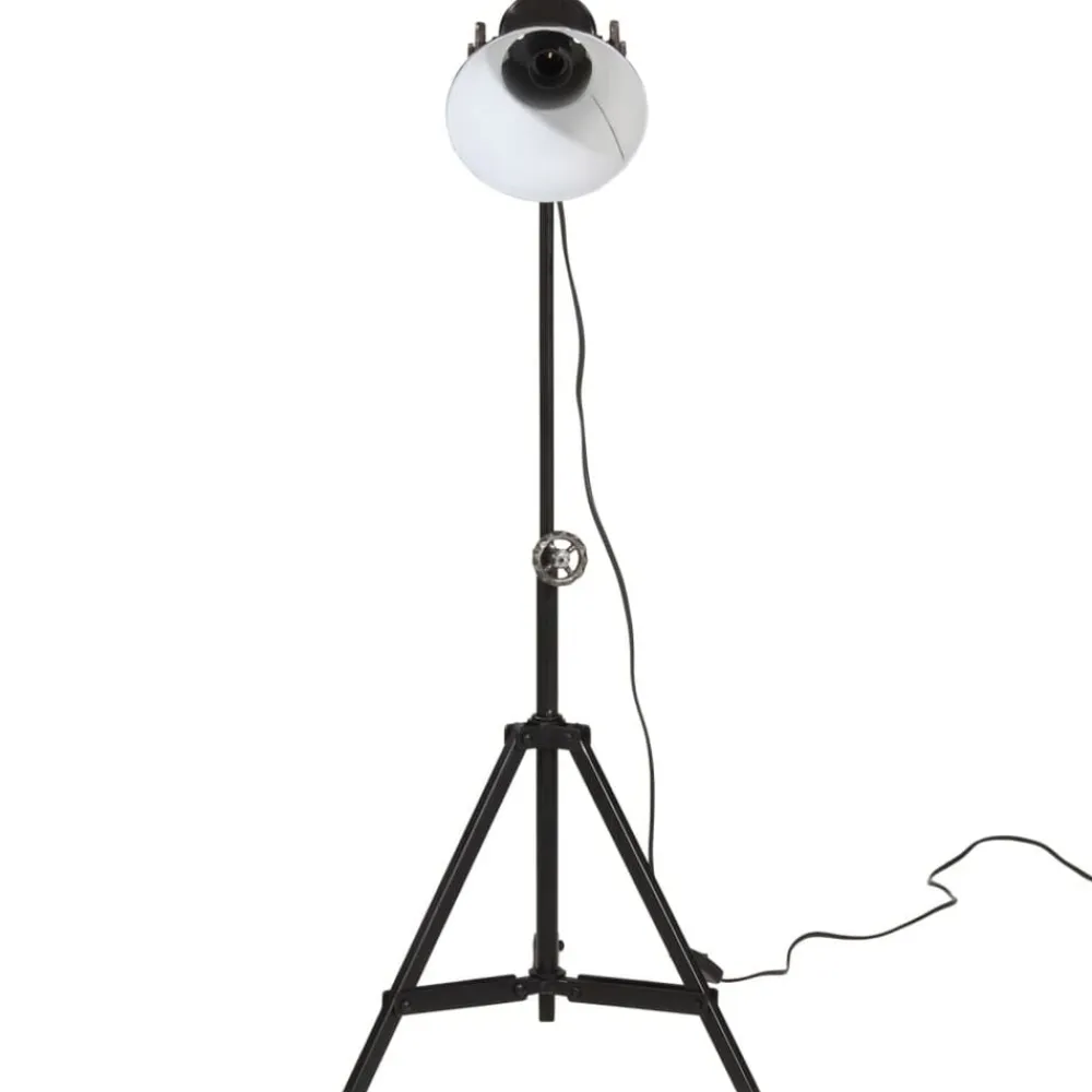 vidaXL Lámpara de pie negra 25 W E27 35x35x65/95 cm Negro