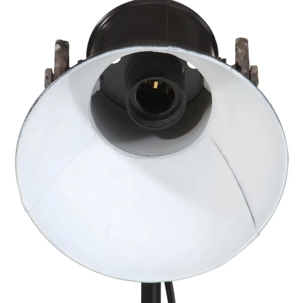 vidaXL Lámpara de pie negra 25 W E27 35x35x65/95 cm Negro