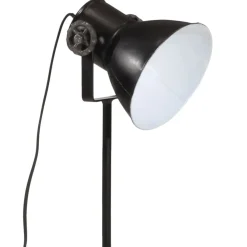 vidaXL Lámpara de pie negra 25 W E27 35x35x65/95 cm Negro