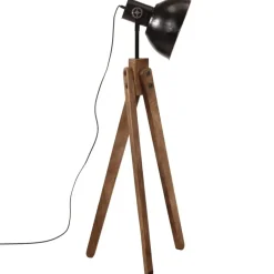 vidaXL Lámpara de pie negra 25 W E27 45x45x120 cm Negro Sale