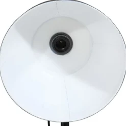 vidaXL Iluminación-Lámpara de pie negra 25 W E27 75x75x90-150 cm