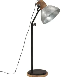 vidaXL Lámpara de pie vintage 25 W E27 30x30x100-150 cm Plateado Best