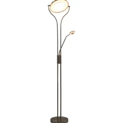 vidaXL Iluminación-Lámpara de pie regulable plateado 18 W 180 cm