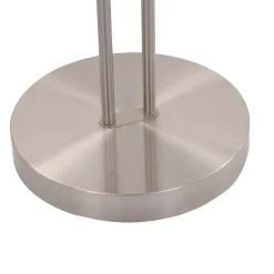vidaXL Iluminación-Lámpara de pie regulable plateado 18 W 180 cm