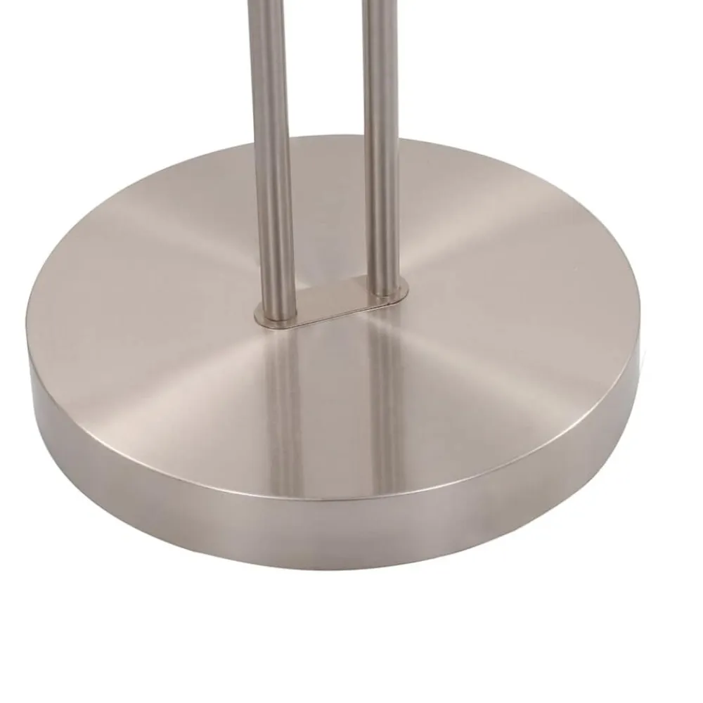 vidaXL Iluminación-Lámpara de pie regulable plateado 18 W 180 cm
