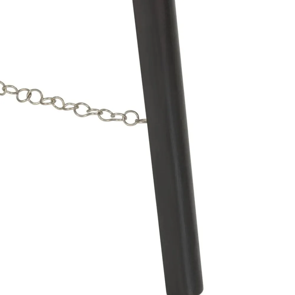 vidaXL Iluminación-Lámpara de suelo con trípode madera maciza de mango 97 cm