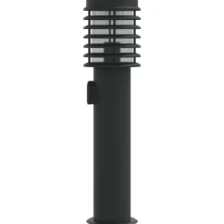 vidaXL Iluminación-Lámpara de suelo de exterior con enchufe acero 60 cm