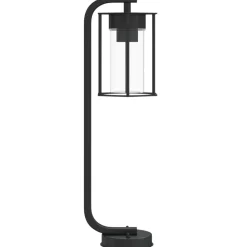 vidaXL Lámpara de suelo de exterior acero inoxidable negro 60 cm Discount