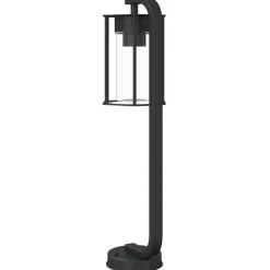 vidaXL Lámpara de suelo de exterior acero inoxidable negro 60 cm Discount