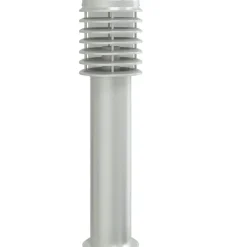 vidaXL Iluminación-Lámpara de suelo de exterior con enchufe acero inoxidable 60 cm