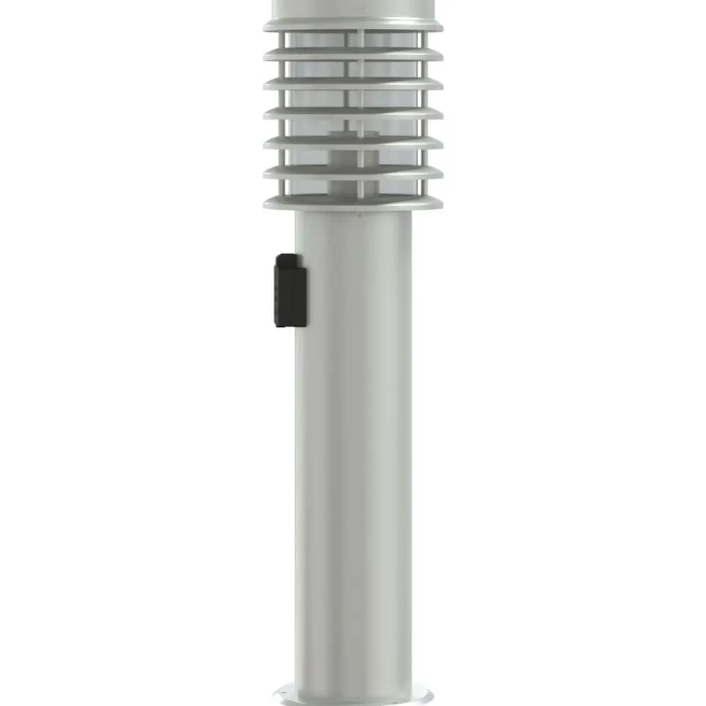 vidaXL Iluminación-Lámpara de suelo de exterior con enchufe acero inoxidable 60 cm