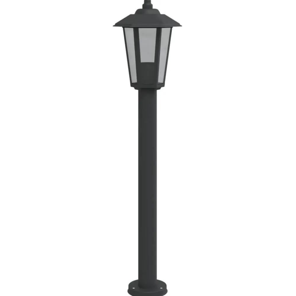 vidaXL Iluminación-Lámpara de suelo de exterior acero inoxidable 80 cm