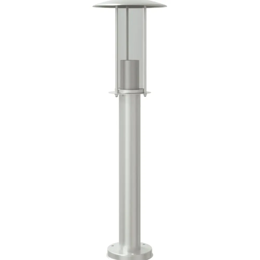 vidaXL Iluminación-Lámpara de suelo de exterior acero inoxidable 60 cm