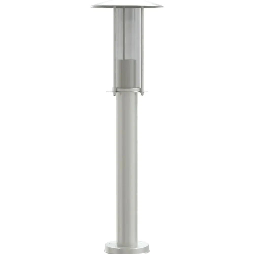 vidaXL Iluminación-Lámpara de suelo de exterior acero inoxidable 60 cm