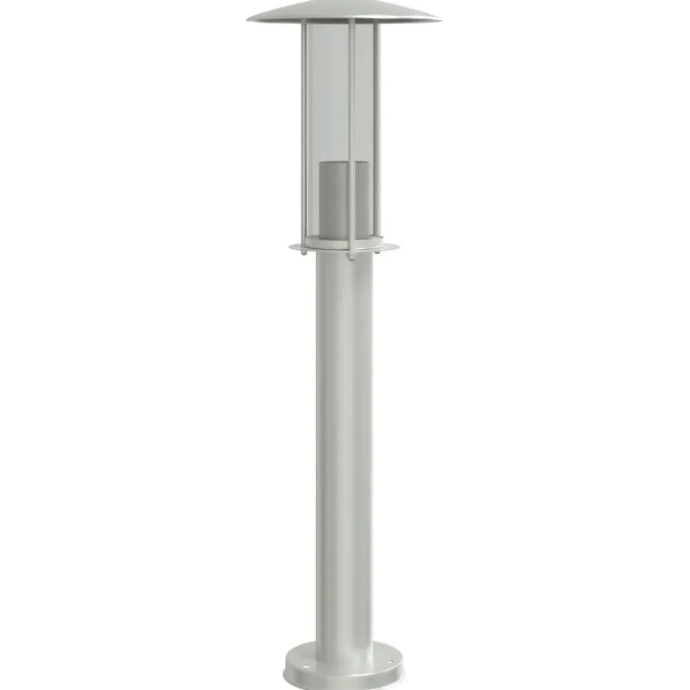 vidaXL Iluminación-Lámpara de suelo de exterior acero inoxidable 60 cm