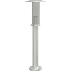 vidaXL Iluminación-Lámpara de suelo de exterior acero inoxidable 60 cm