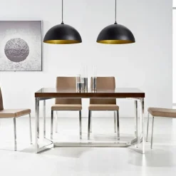vidaXL Lámpara de techo 2 uds altura ajustable semiesférica negra Negro