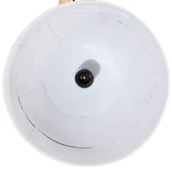 vidaXL Lámpara de techo blanca 25 W E27 105x30x65-108 cm Blanco New