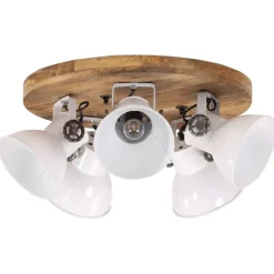 vidaXL Iluminación-Lámpara de techo blanca 25 W E27 50x50x25 cm