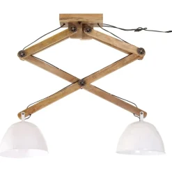 vidaXL Lámpara de techo blanca 25 W E27 29x18x85 cm Blanco Outlet