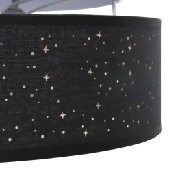vidaXL Iluminación-Lámpara de techo con focos 38 x 38 x 13,5 cm tela